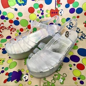 Super cute clear platform jellies!